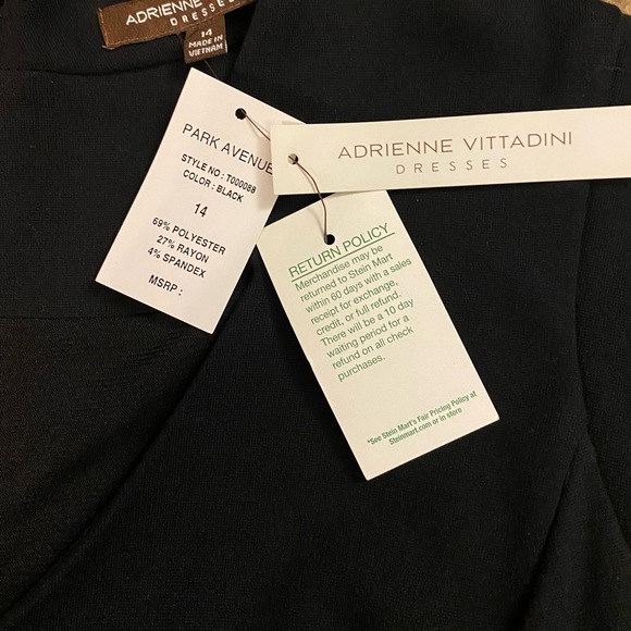 Sold Adrienne Vittadine black dress size 14 - Picture 2 of 5
